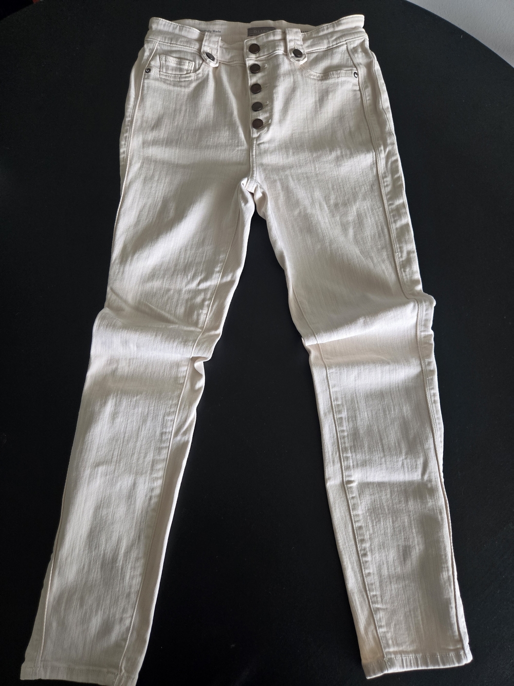 DL1961 Farrow High Rise Instasculpt Ankle Skinny Jeans Irving Button Fly 28
